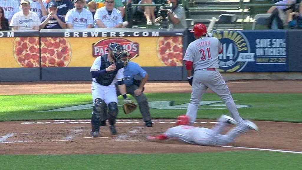 Simon HBP while Holt steals home