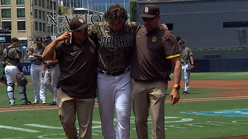 Padres' Ryan Weathers leaves game with apparent knee injury