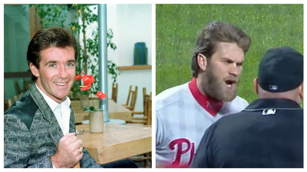 Bryce Harper's ejection featured some interesting hair