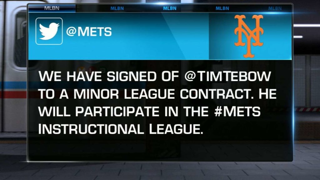 Great Moments in Mets Minor League History: The Mets sign Tim Tebow -  Amazin' Avenue