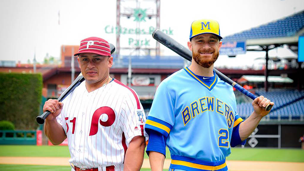 Milwaukee brewers shop throwback jerseys