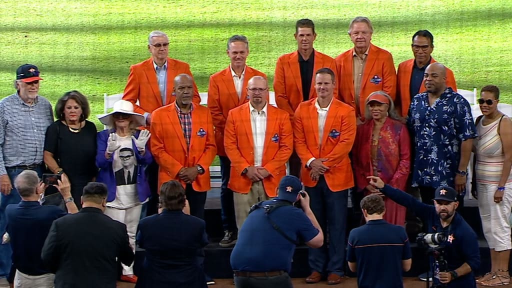 Lance Berkman joins Astros HOF, 09/12/2021