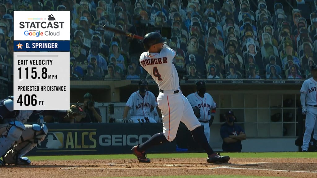 Springer's laser leadoff HR