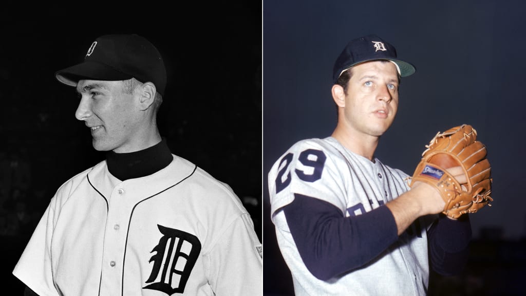The 1968 American League pennant winning Detroit Tigers pose for