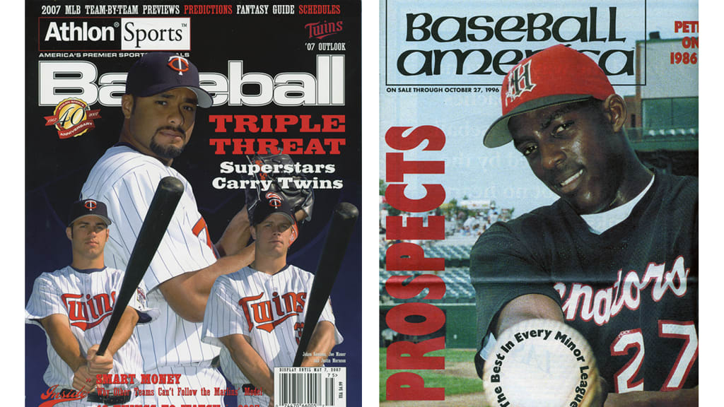 Two of Moore's covers. And yes, that is a young Vlad Guerrero Sr. on the right.