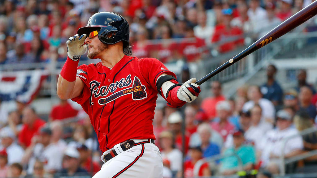 Atlanta Braves Third baseman Josh Donaldson looks on during the MLB