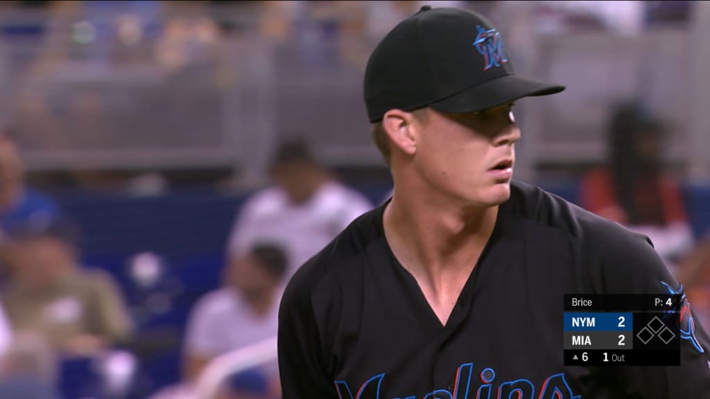 Miami Marlins starting pitcher Zac Gallen (52) in action during a baseball  game against the New York Mets on Saturday, July 13, 2019, in Miami. (AP  Photo/Brynn Anderson Stock Photo - Alamy