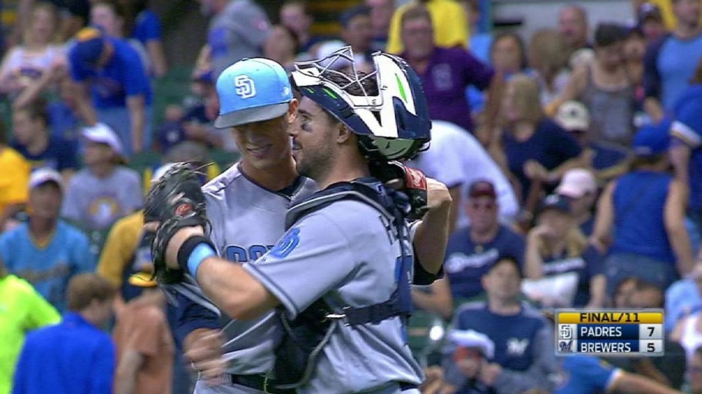 Maton earns first MLB save