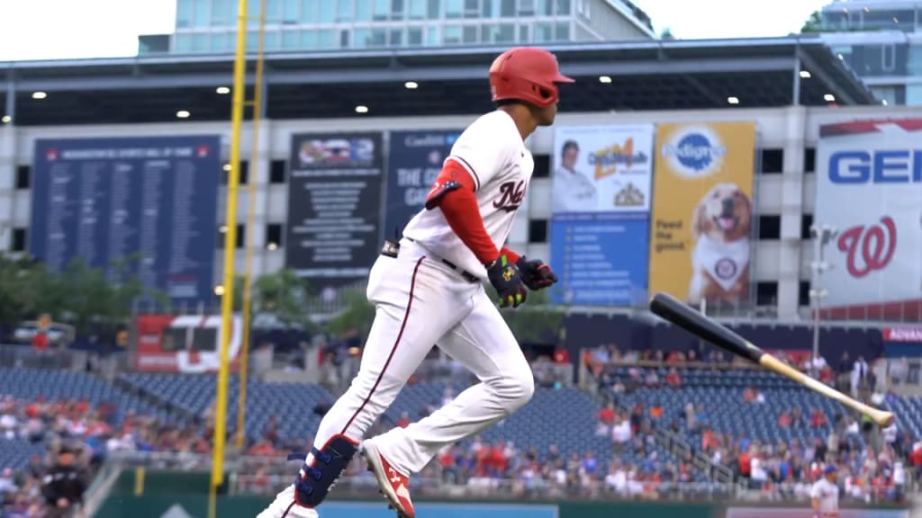 We stopped by Nats camp today! Here's Nelson Cruz in Nats gear (and a Juan  Soto photo for good measure too) : r/Nationals