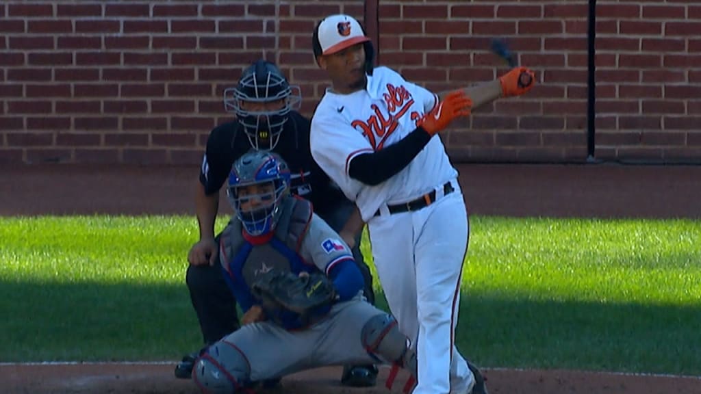 Baltimore Orioles catcher Pedro Severino warms up during the first inning  of a baseball game against the New York Mets, Tuesday, June 8, 2021, in  Baltimore. (AP Photo/Julio Cortez Stock Photo - Alamy