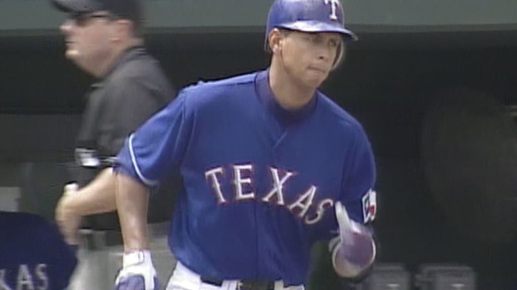 Alex Rodriguez, Texas Rangers, Starting Shortstop.  Baseball players, Texas  rangers baseball, Texas rangers