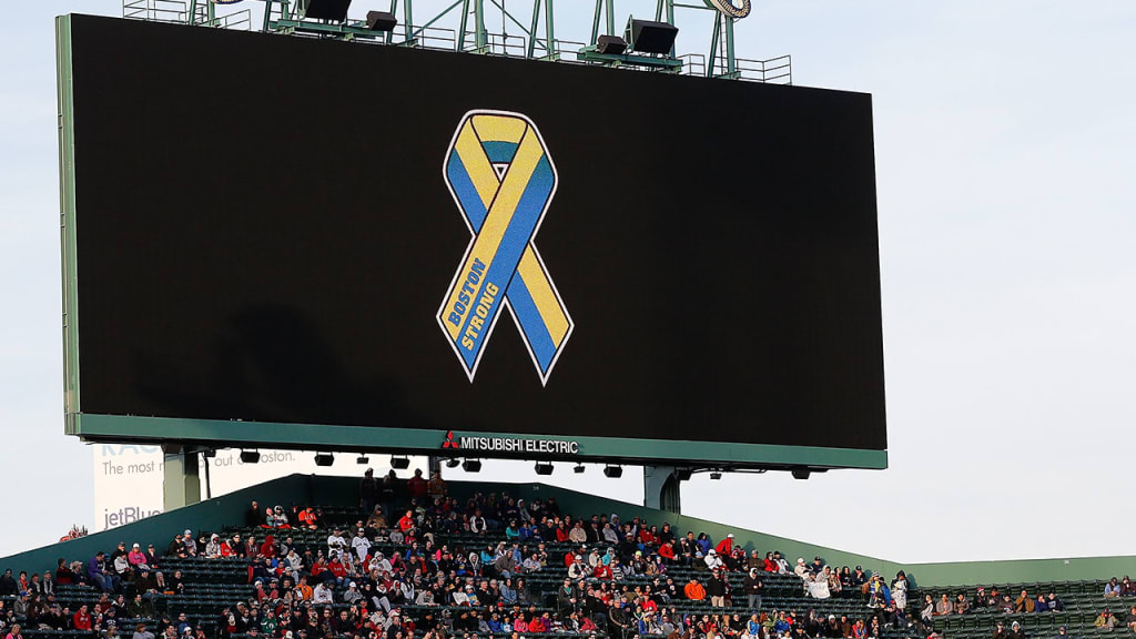 The Red Sox once again remembered those who were impacted by the Boston Marathon bombing. (Getty)