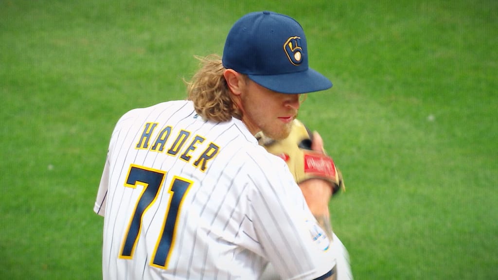 Hader named NL Reliever of Month
