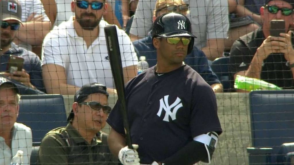 Russell Wilson Practiced With the Texas Rangers and Fans Went Nuts