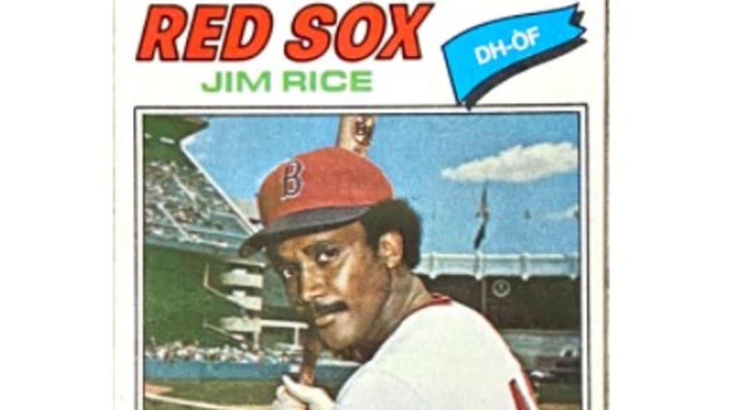 JIM RICE Boston Red Sox 1987 Majestic Cooperstown Throwback Away