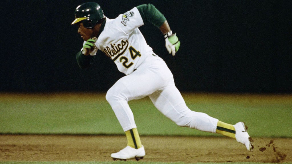 Rickey Henderson swipes five bags, scores four runs without an official  at-bat