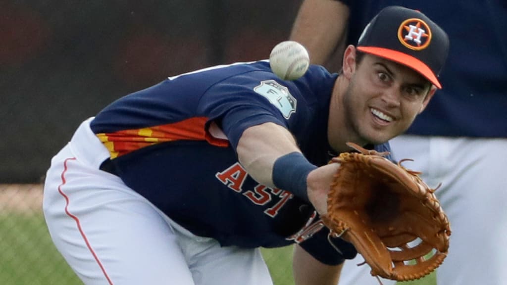 Preston Tucker took his first batting practice on Sunday since having surgery in September. (AP)