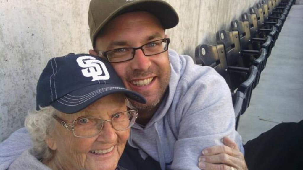 Ardie and Blake at Petco Park a few years ago. Photo via BaseballGiGi on Instagram