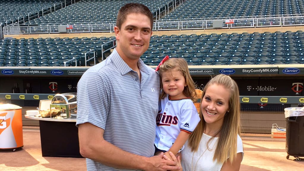 Twins pitcher Kyle Gibson and his wife, Elizabeth, usually travel during the holidays. This year, they're staying put in Florida, as the couple is expecting their second child on Dec. 29. (Gibson family)