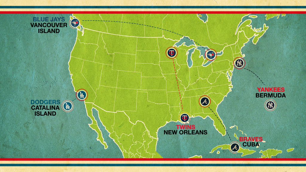 Mlb Spring Training Locations Map Vally Isahella