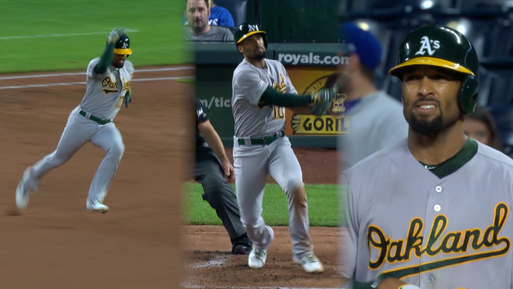 Marcus Semien Oakland Athletics Majestic Home Cool Base Player