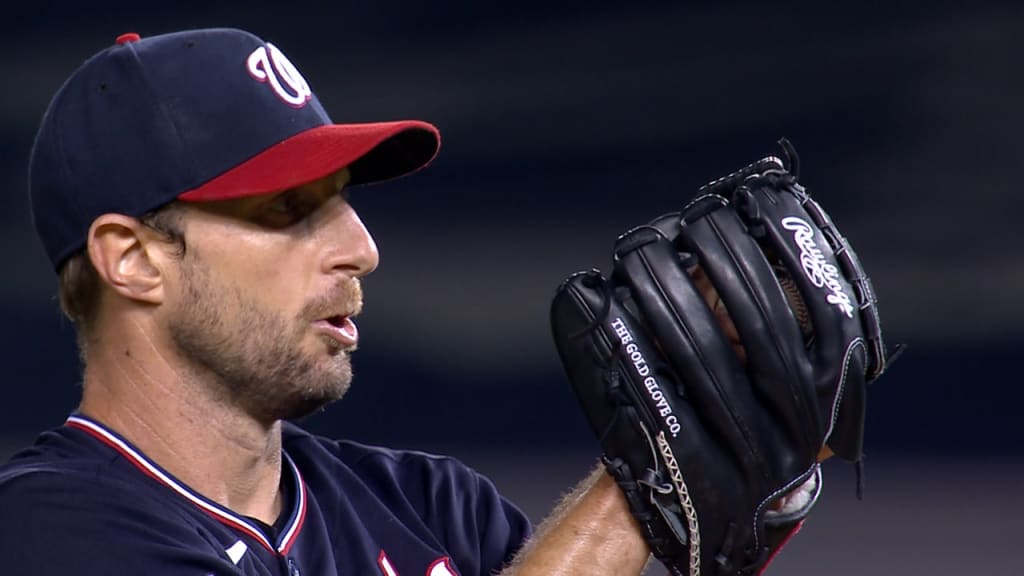 Max Scherzer strikes out eight 