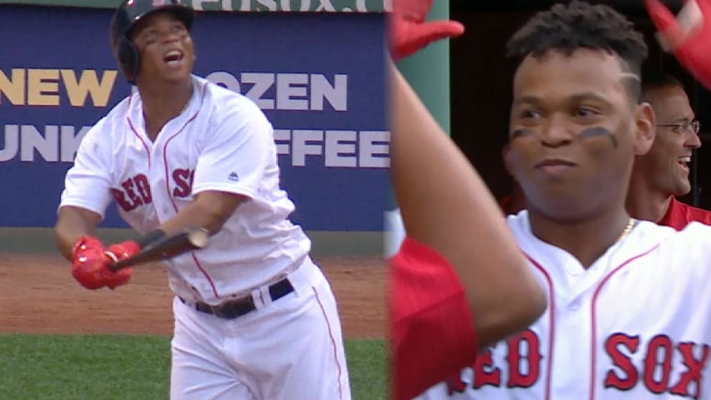 Red Sox third base prospect Rafael Devers on a fast track