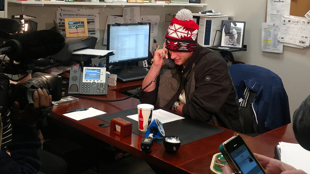 Michael Kopech, who was acquired in the Chris Sale trade, made phone calls to season-ticket holders. (MLB.com)