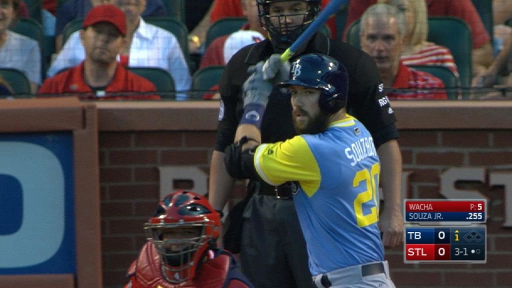 Rays Tommy Hunter enjoying Players Weekend