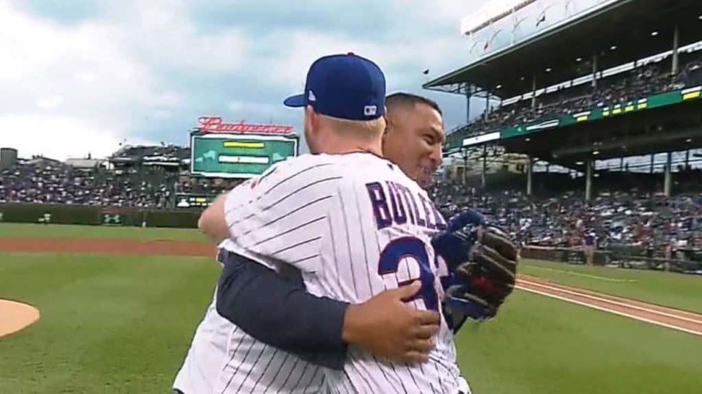 Zambrano throws out first pitch