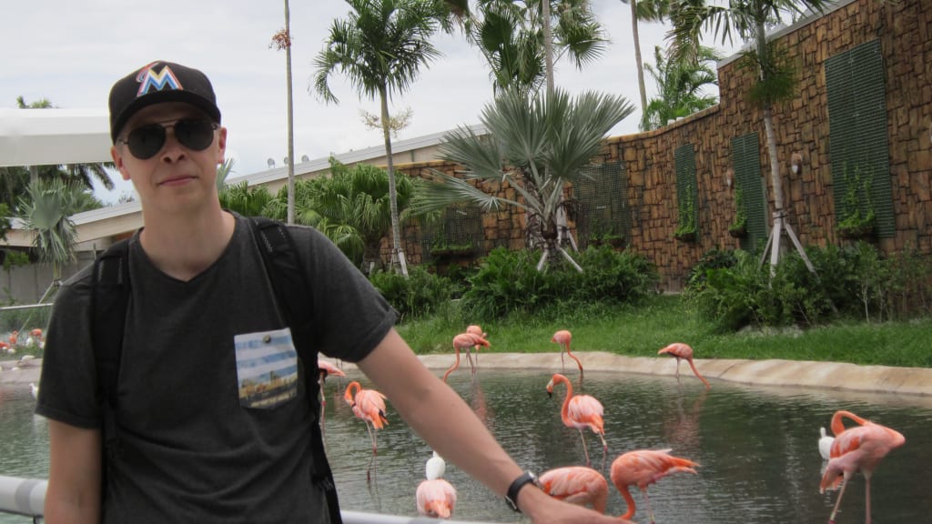 Korkeamäki on his honeymoon in Miami
