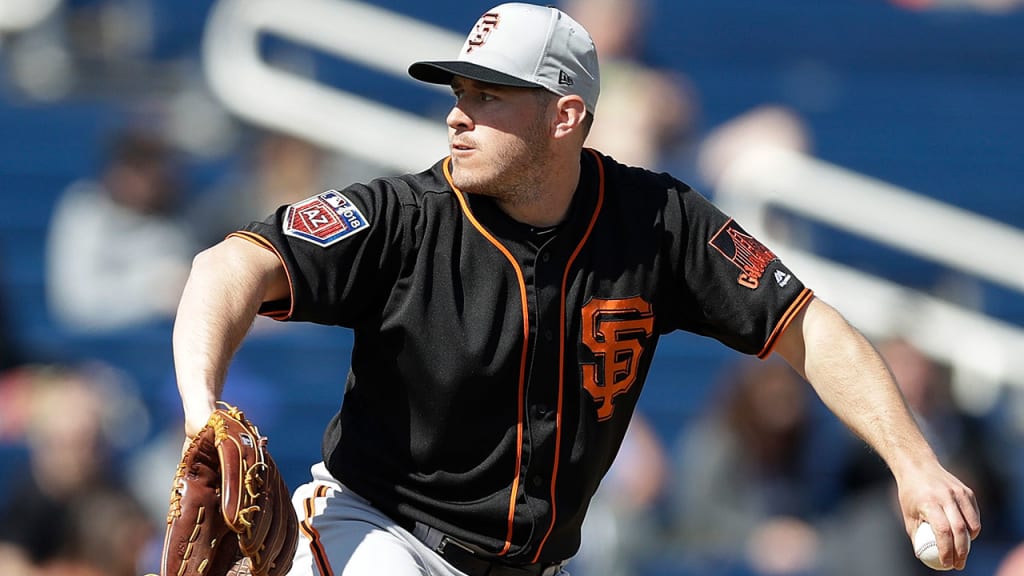 Ty Blach became the first Giants pitcher to work into the fourth inning this spring. (AP)