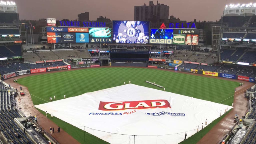 Yankees-Brewers start time: Yankees rain delay updates from NY on