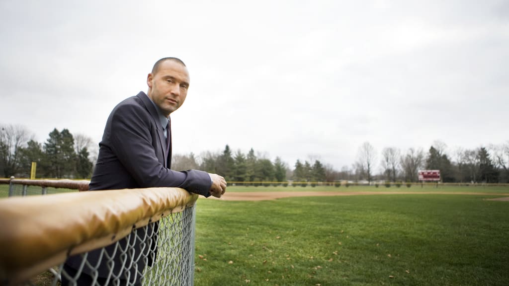 Derek Jeter in his hometown of Kalamazoo, Michigan