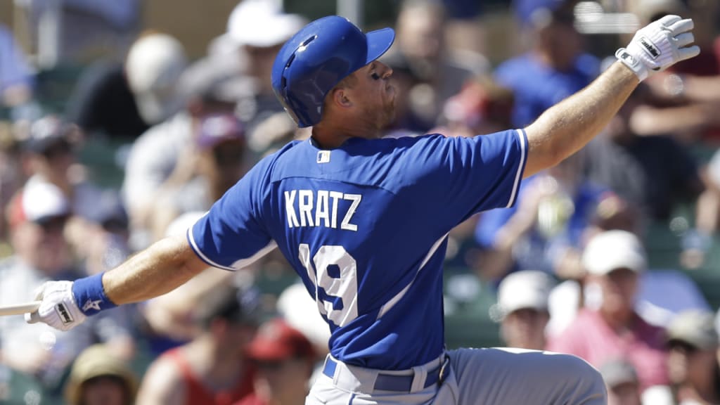 Astros catcher Erik Kratz received a 2015 World Series ring for his stint with the Royals. (AP)