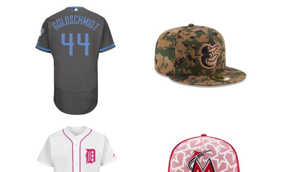 MLB Designs Special Hats and Jerseys for Mother's Day and Father's