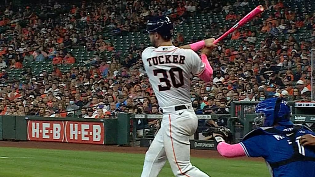 Tucker has 4 RBIs to lead Astros over Blue Jays 7-4