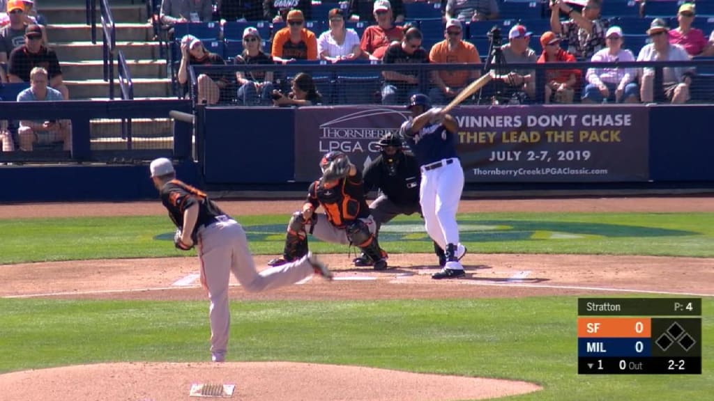 Cain's leadoff single