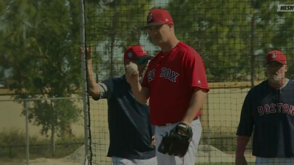 Wright throws live BP