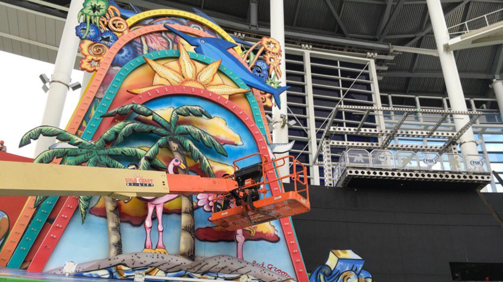 Marlins Park home run sculpture fully removed from original