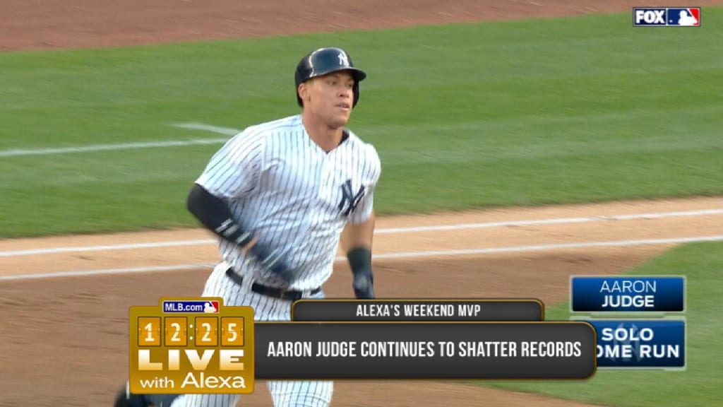 Aaron Judge hits 495 foot home run!!! Longest home run of MLB season  animated gif