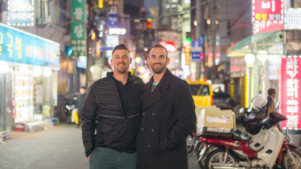 "The 25 players is the best of what we could have," said Ryan Lavarnway (left), with Josh Zeid. (Photo/Sung-Min Kim)