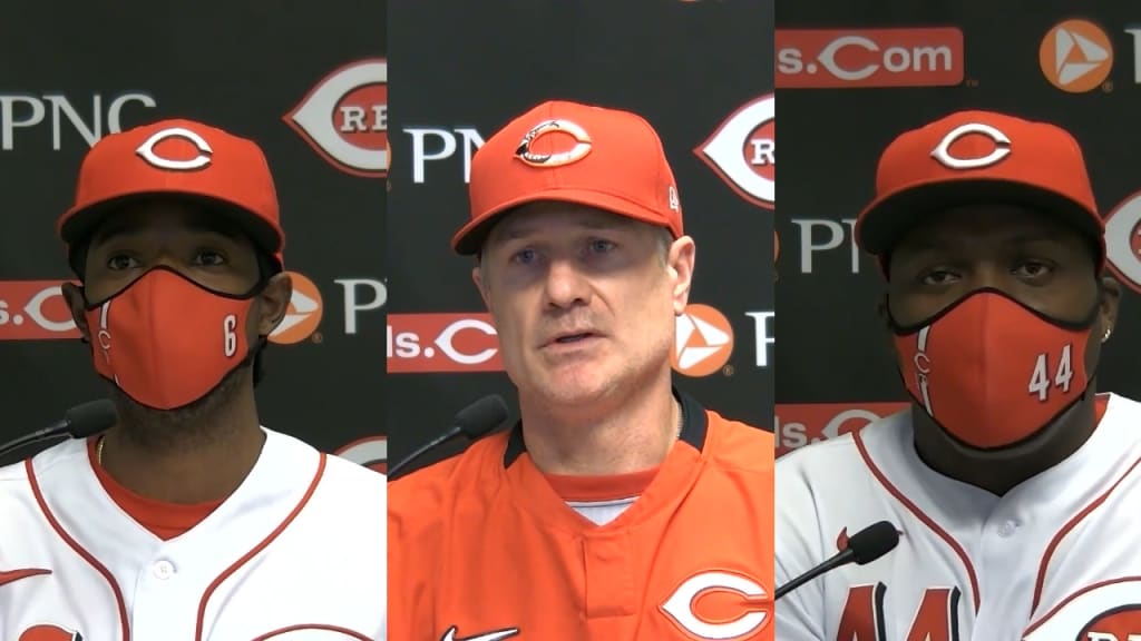 The Reds work with Kyle Farmer and Dee Strange-Gordon at shortstop