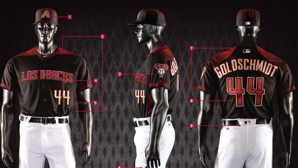 2016 Los D-backs Team-Issued Blank Jersey Size: 48