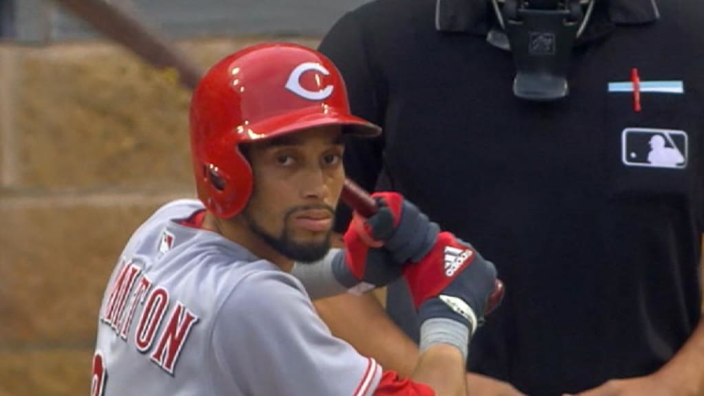 Giants discussing deals for Reds' Billy Hamilton, Marlins outfielders