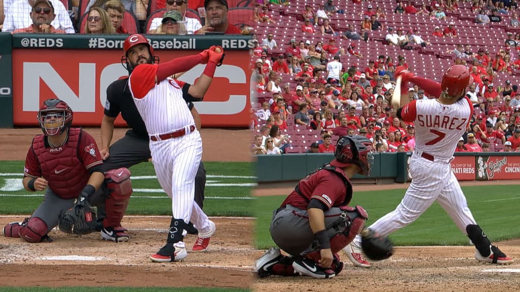 Eugenio Suarez redeems earlier mistake with big home run as