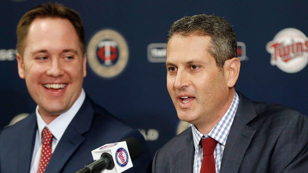 Chief Baseball Officer Derek Falvey, left, and GM Thad Levine, right, understand the importance of veteran leadership. (AP)