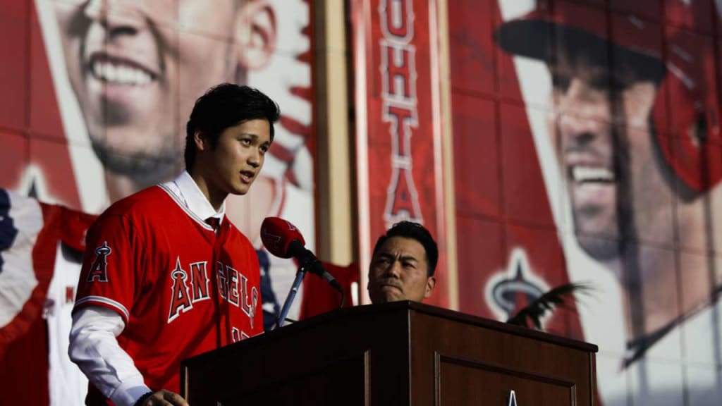 Shohei Ohtani chose No. 17, but joked that he wanted to wear Mike