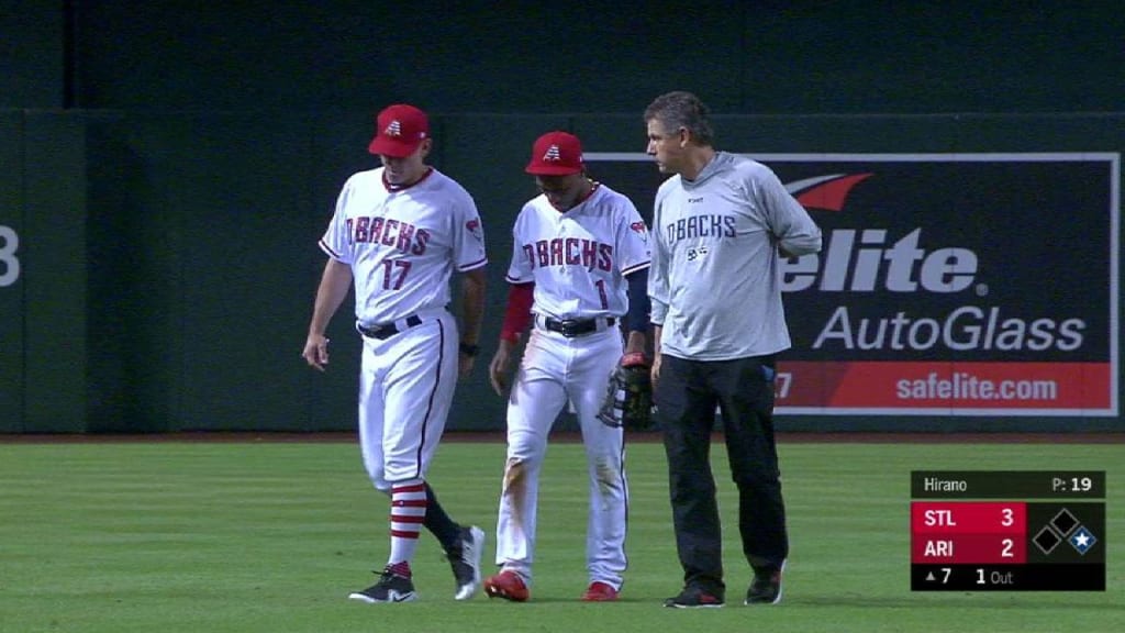 Dyson exits game in 7th