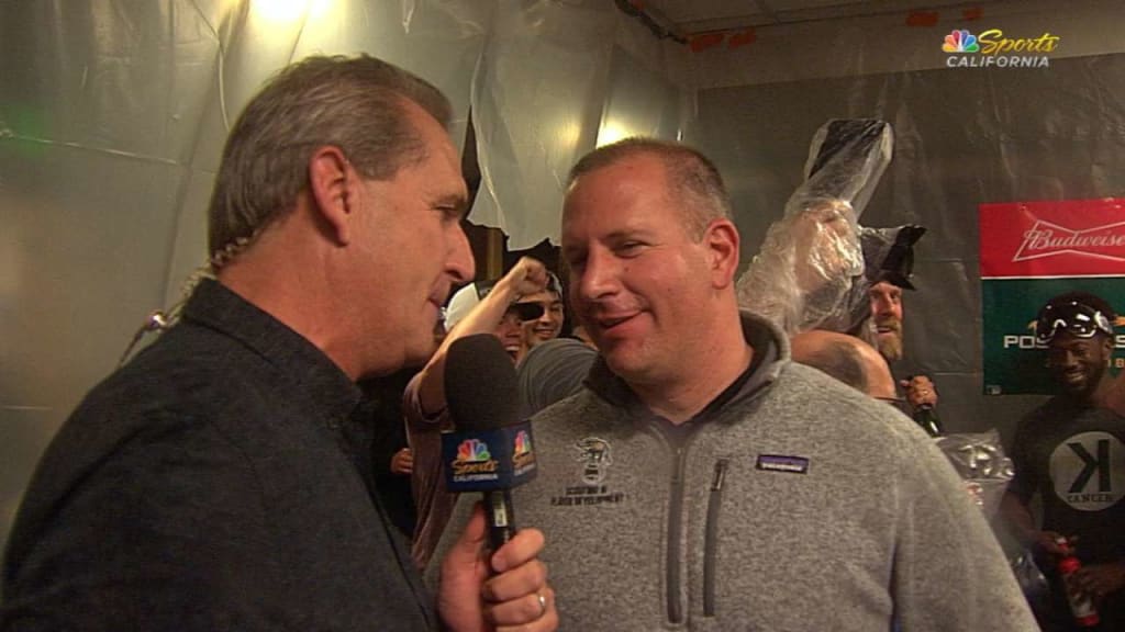 David Forst on clinching